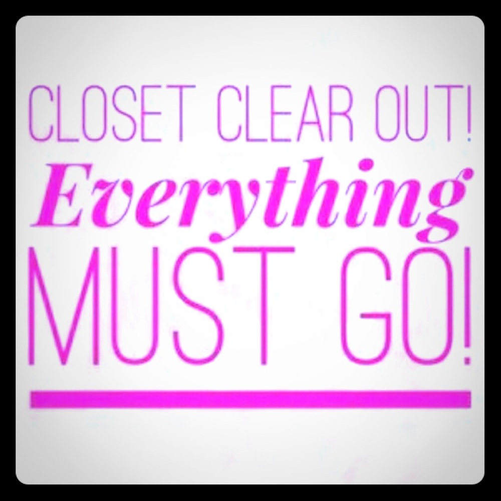 CLOSET CLEAN OUT! DONATING EVERYTHING NEXT WEEK!